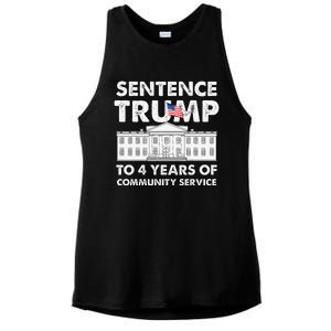 Sentence Trump To 4 Years Of Community Service Trump Ladies PosiCharge Tri-Blend Wicking Tank