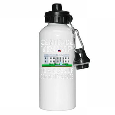 Sentence Trump To 4 Years Of Community Service Political Aluminum Water Bottle