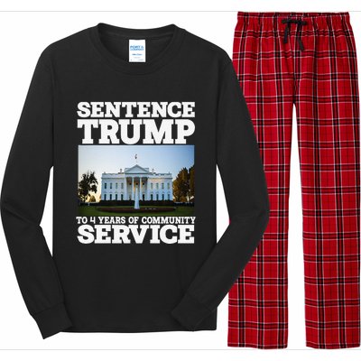 Sentence Trump To 4 Years Of Community Service White House Long Sleeve Pajama Set