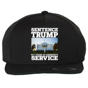 Sentence Trump To 4 Years Of Community Service White House Wool Snapback Cap