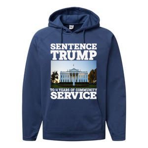 Sentence Trump To 4 Years Of Community Service White House Performance Fleece Hoodie