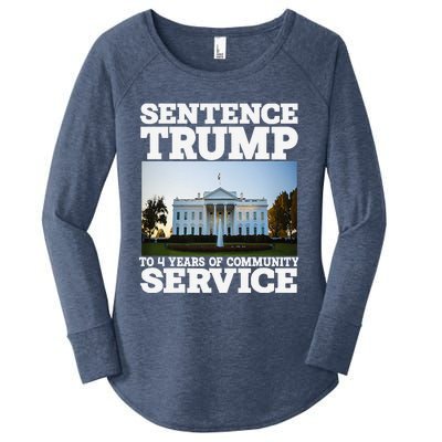 Sentence Trump To 4 Years Of Community Service White House Women's Perfect Tri Tunic Long Sleeve Shirt