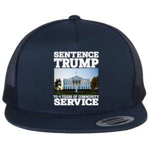 Sentence Trump To 4 Years Of Community Service White House Flat Bill Trucker Hat