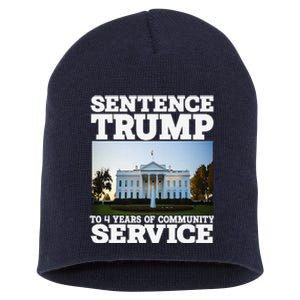 Sentence Trump To 4 Years Of Community Service White House Short Acrylic Beanie