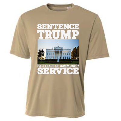 Sentence Trump To 4 Years Of Community Service White House Cooling Performance Crew T-Shirt