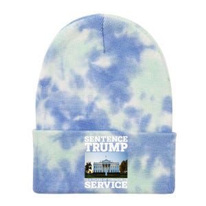 Sentence Trump To 4 Years Of Community Service White House Tie Dye 12in Knit Beanie