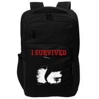 Storm Tornado Twister And Hurricane Weather I Survived Impact Tech Backpack