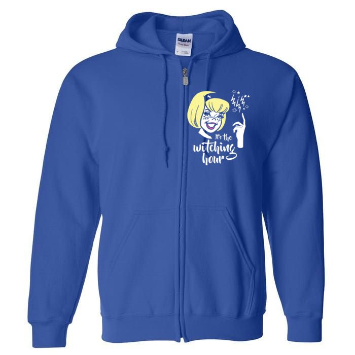 Sabrina The Teenage Witch Its Witching Hour Retro Great Gift Full Zip Hoodie