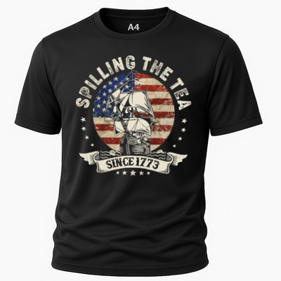 Spilling The Tea Since 1773 Patriotic 4th Of July Performance Shirt