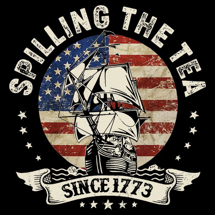 Spilling The Tea Since 1773 Patriotic 4th Of July Cooling Performance Crew T-Shirt