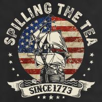 Spilling The Tea Since 1773 Patriotic 4th Of July 11oz C Handle Ceramic Mug