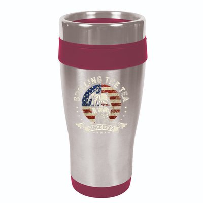 Spilling The Tea Since 1773 Patriotic 4th Of July 16oz Travel Tumbler