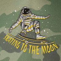 Skating To The Moon Astronaut Legacy Tie Dye Trucker Hat