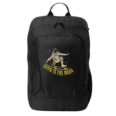 Skating To The Moon Astronaut City Backpack