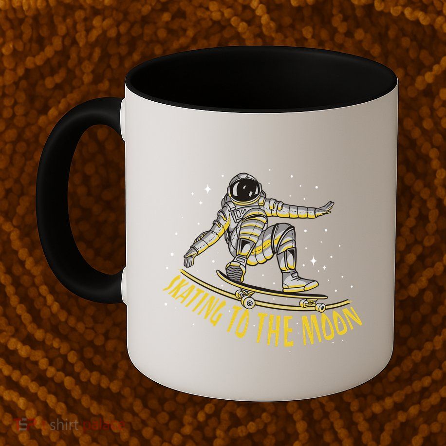 Skating To The Moon Astronaut Mug