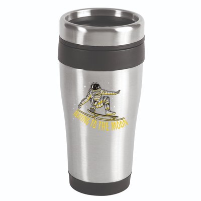 Skating To The Moon Astronaut 16oz Travel Tumbler