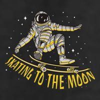 Skating To The Moon Astronaut Tumbler