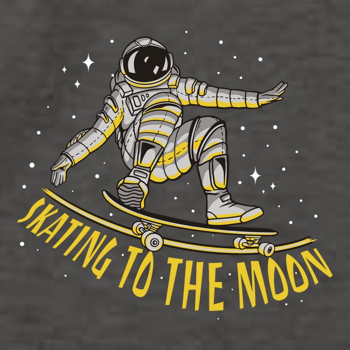 Skating To The Moon Astronaut Vector Backpack