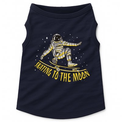 Skating To The Moon Astronaut Doggie Tank
