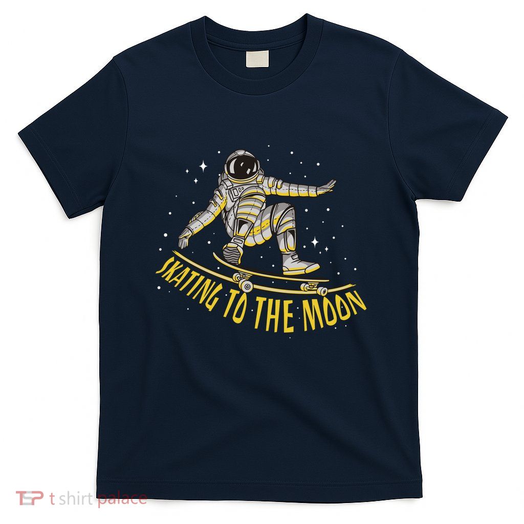 Skating To The Moon Astronaut T-Shirt