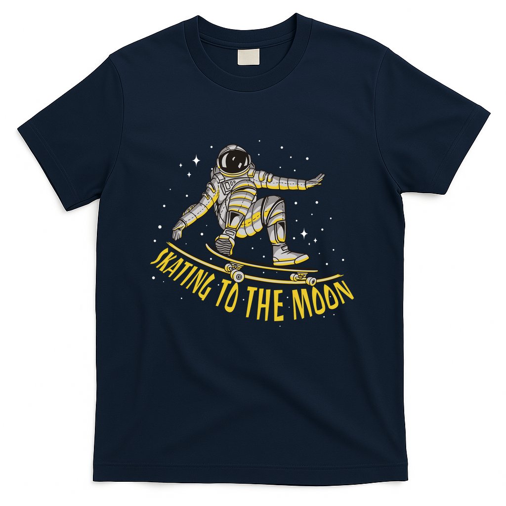 Skating To The Moon Astronaut T-Shirt