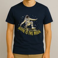 Skating To The Moon Astronaut T-Shirt