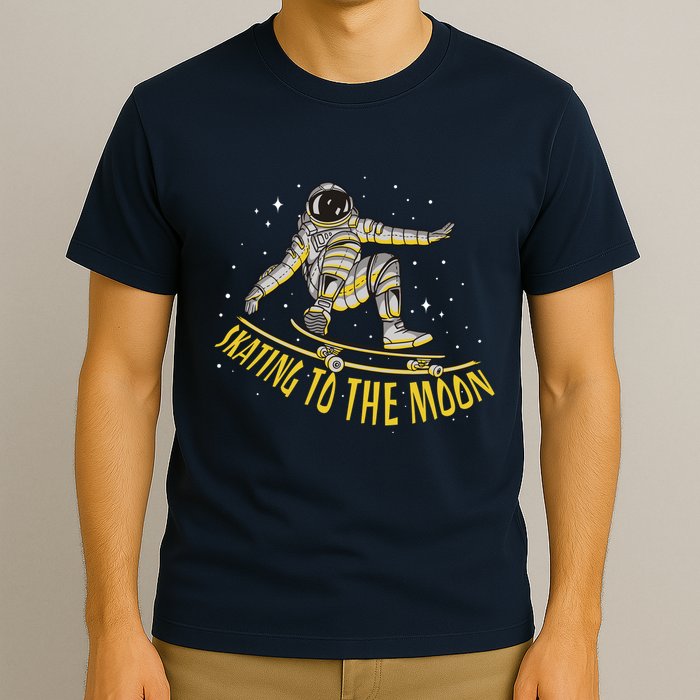 Skating To The Moon Astronaut T-Shirt