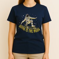 Skating To The Moon Astronaut T-Shirt
