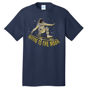 Skating To The Moon Astronaut Tall T-Shirt