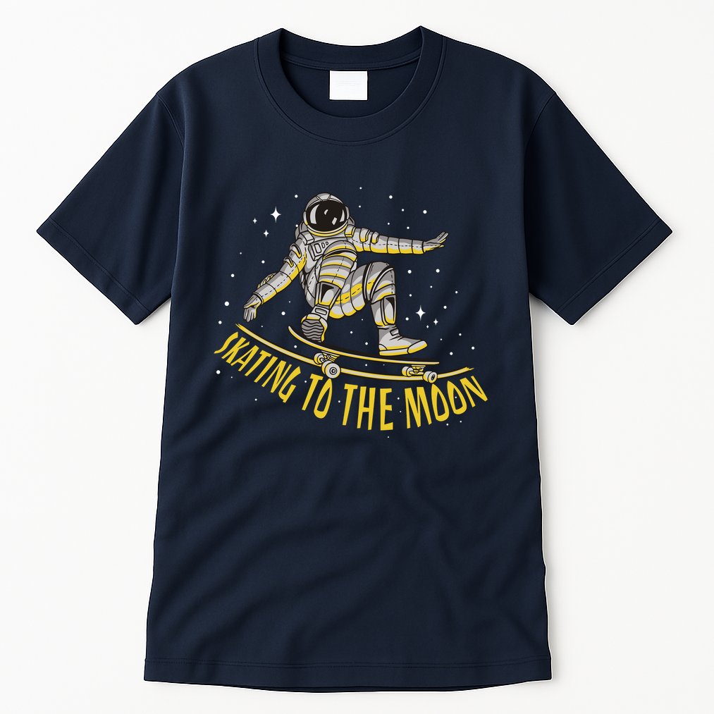 Skating To The Moon Astronaut Tall T-Shirt