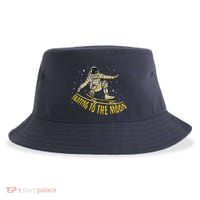 Skating To The Moon Astronaut Sustainable Bucket Hat