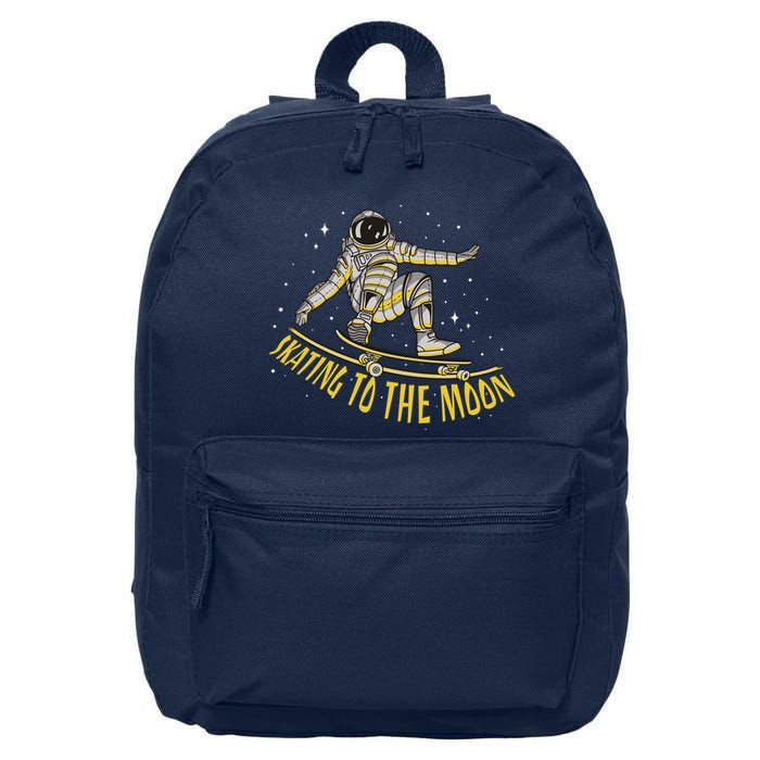 Skating To The Moon Astronaut 16 in Basic Backpack