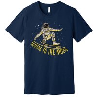 Skating To The Moon Astronaut Premium T-Shirt