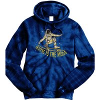 Skating To The Moon Astronaut Tie Dye Hoodie