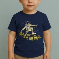 Skating To The Moon Astronaut Toddler T-Shirt