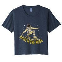 Skating To The Moon Astronaut Crop Top