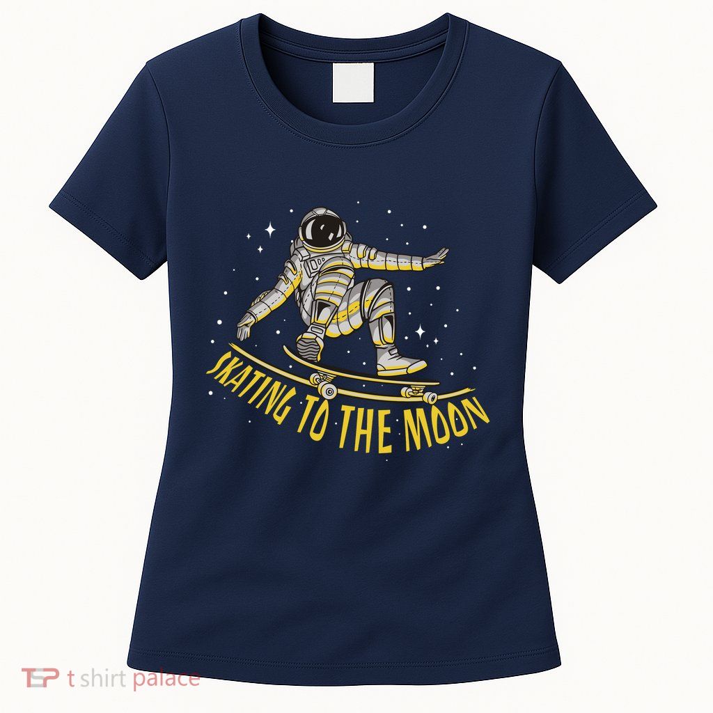 Skating To The Moon Astronaut Women's T-Shirt