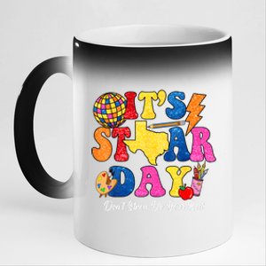 Staar Testing Test Day DonT Stress Do Your Best Teacher 11oz Black Color Changing Mug