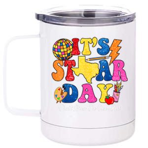 Staar Testing Test Day DonT Stress Do Your Best Teacher 12 oz Stainless Steel Tumbler Cup