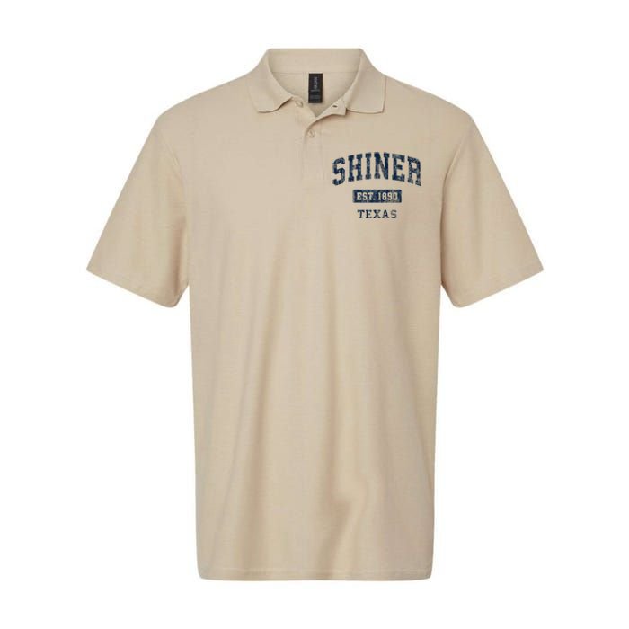 Shiner Texas Tx Vintage Established Softstyle Adult Sport Polo