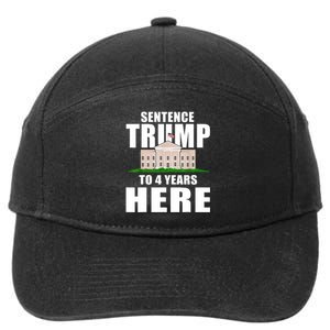 Sentence Trump To 4 Years Here Trump 2024 Funny 4th Of July 7-Panel Snapback Hat