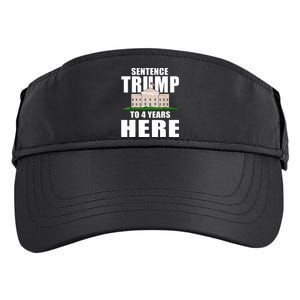 Sentence Trump To 4 Years Here Trump 2024 Funny 4th Of July Adult Drive Performance Visor