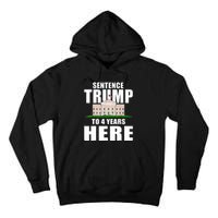 Sentence Trump To 4 Years Here Trump 2024 Funny 4th Of July Tall Hoodie