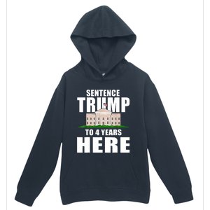 Sentence Trump To 4 Years Here Trump 2024 Funny 4th Of July Urban Pullover Hoodie