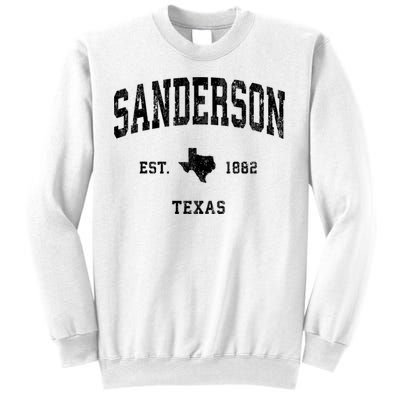 Sanderson Texas Tx Vintage Established Athletic Sports Design Sweatshirt