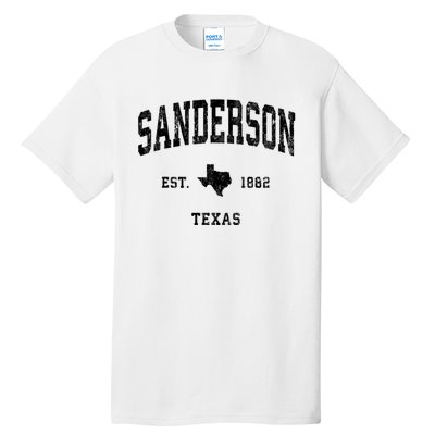 Sanderson Texas Tx Vintage Established Athletic Sports Design Tall T-Shirt