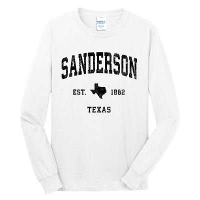 Sanderson Texas Tx Vintage Established Athletic Sports Design Tall Long Sleeve T-Shirt