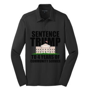 Sentence Trump To 4 Years Of Community Service Silk Touch Performance Long Sleeve Polo