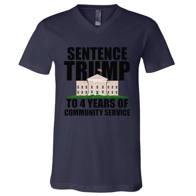 Sentence Trump To 4 Years Of Community Service V-Neck T-Shirt