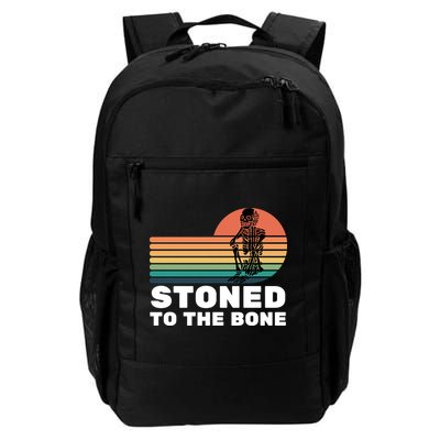 Stoned To The Bone Funny Stoned To The Bone Daily Commute Backpack